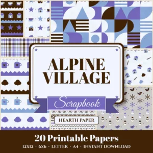 Alpine Village Digital Paper Pack cover