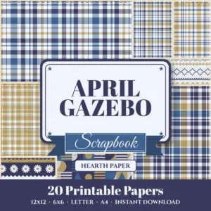 April Gazebo Digital Paper Pack cover