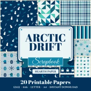 Arctic Drift Digital Paper Pack cover