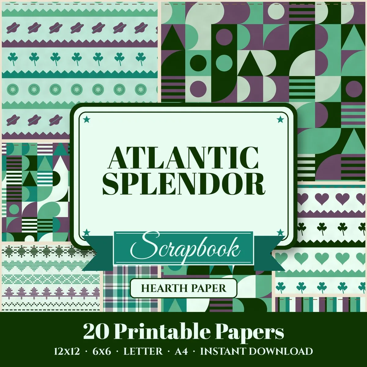 Atlantic Splendor Digital Paper Pack cover