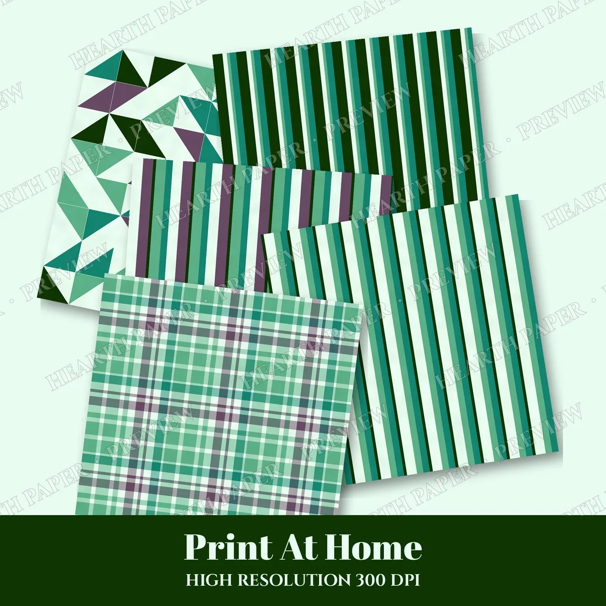 Atlantic Splendor Digital Paper Pack preview 3
