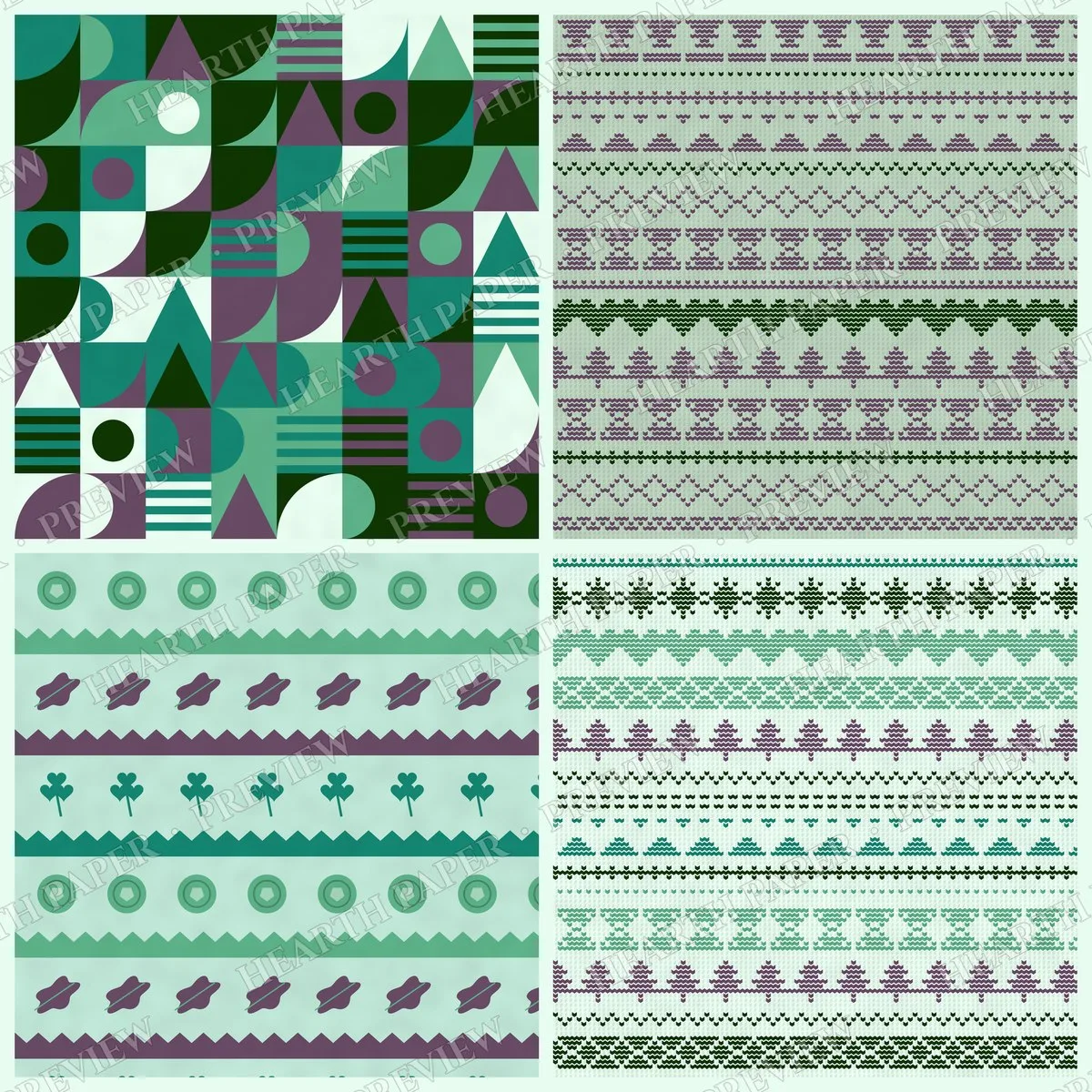 Atlantic Splendor Digital Paper Pack preview 5