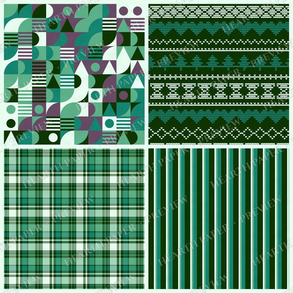 Atlantic Splendor Digital Paper Pack preview 6