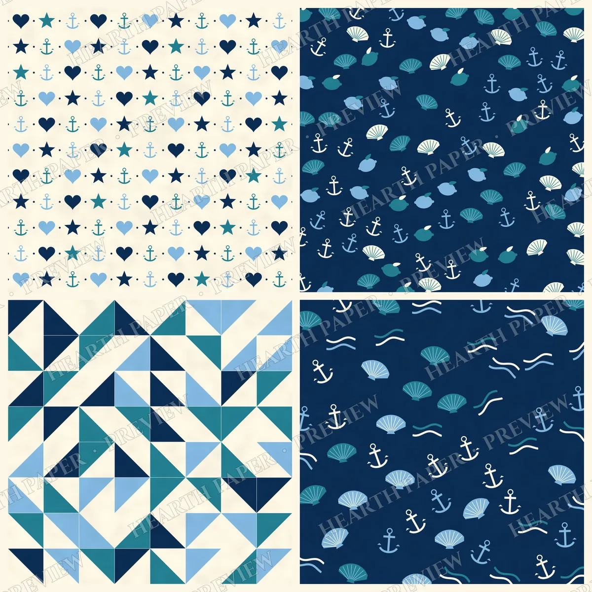 Bayside Horizon Digital Paper Pack preview 6