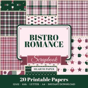 Bistro Romance Digital Paper Pack cover