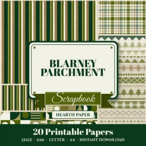 Blarney Parchment Digital Paper Pack cover