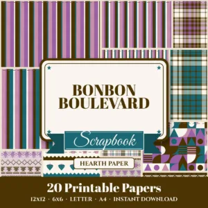 Bonbon Boulevard Digital Paper Pack