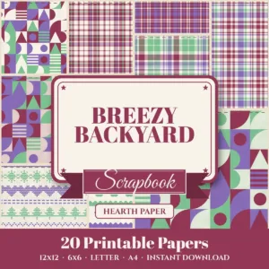Breezy Backyard Digital Paper Pack cover