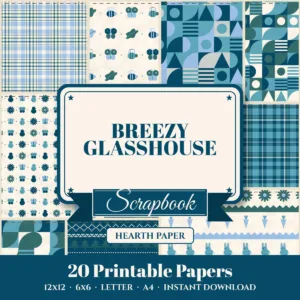 Breezy Glasshouse Digital Paper Pack cover