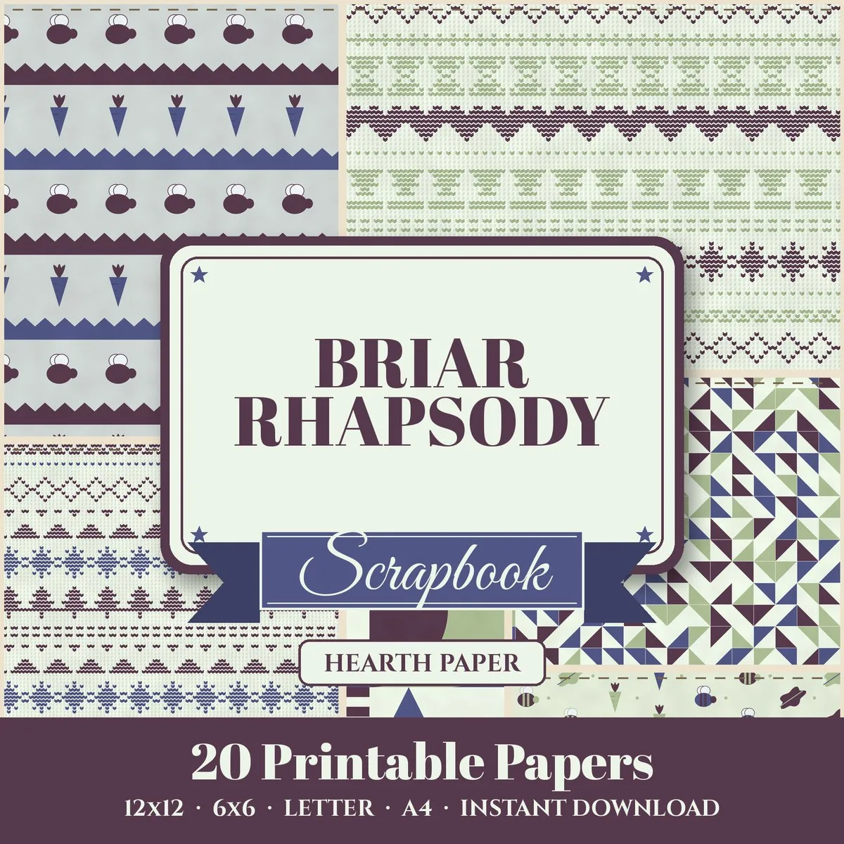 Briar Rhapsody Digital Paper Pack cover