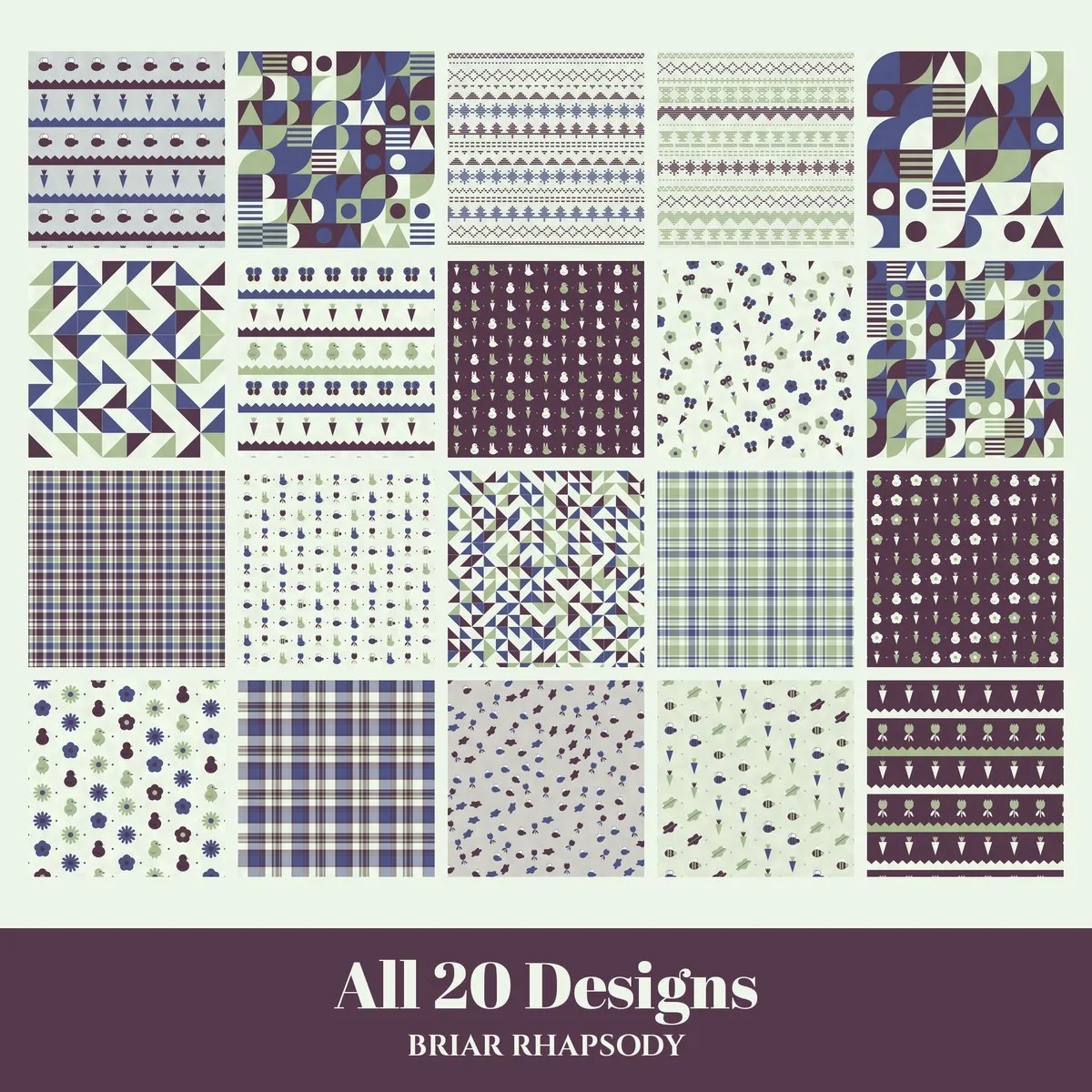 Briar Rhapsody Digital Paper Pack preview 2