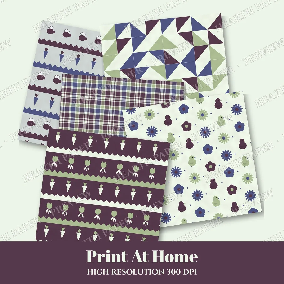 Briar Rhapsody Digital Paper Pack preview 3