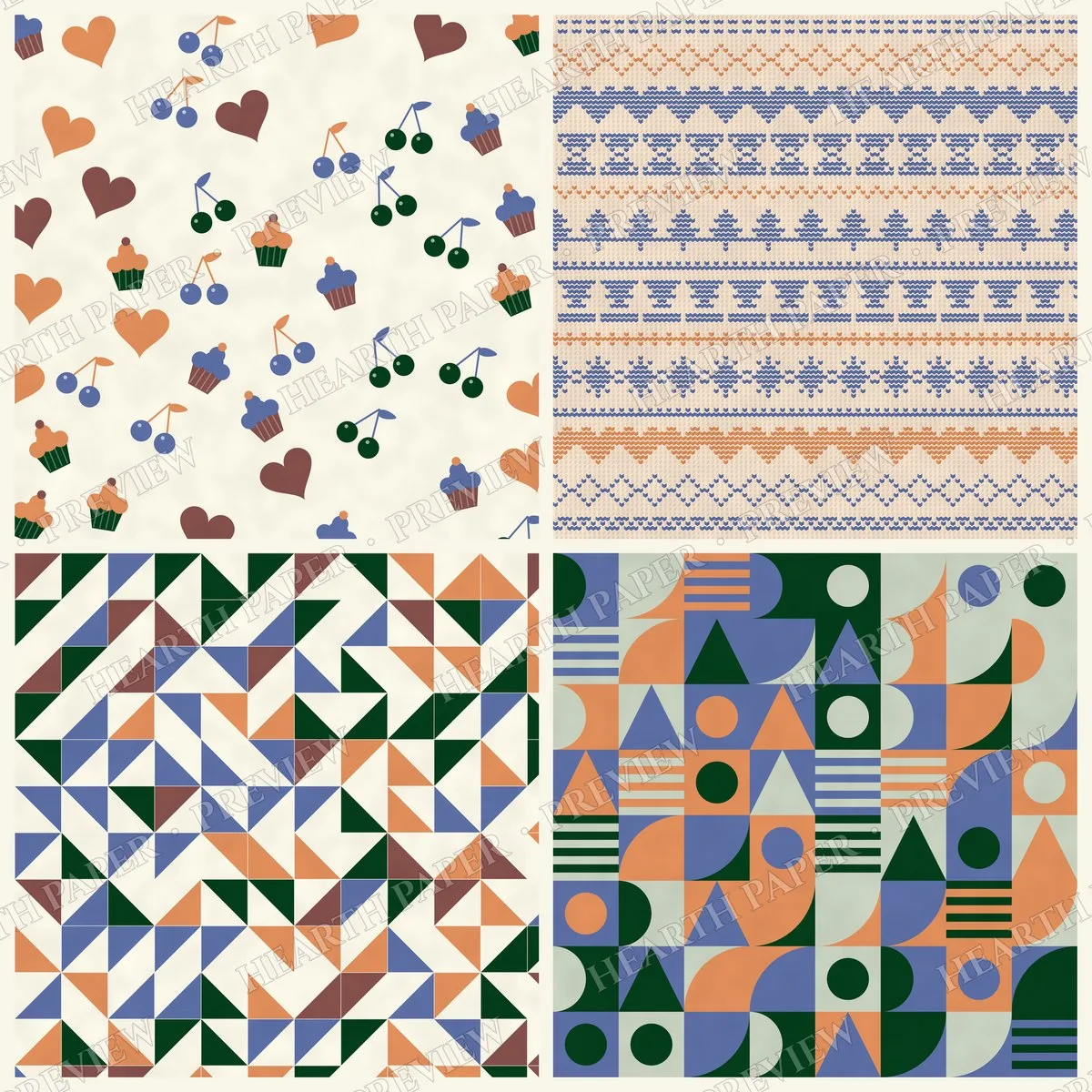 Calico Counter Digital Paper Pack preview 5