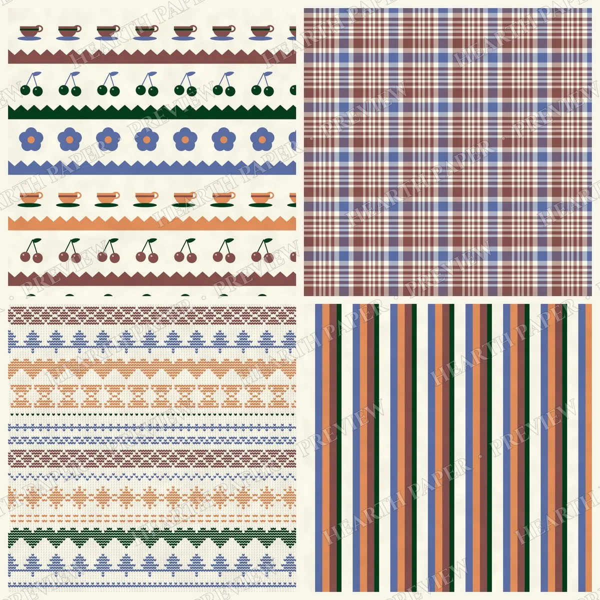 Calico Counter Digital Paper Pack preview 6