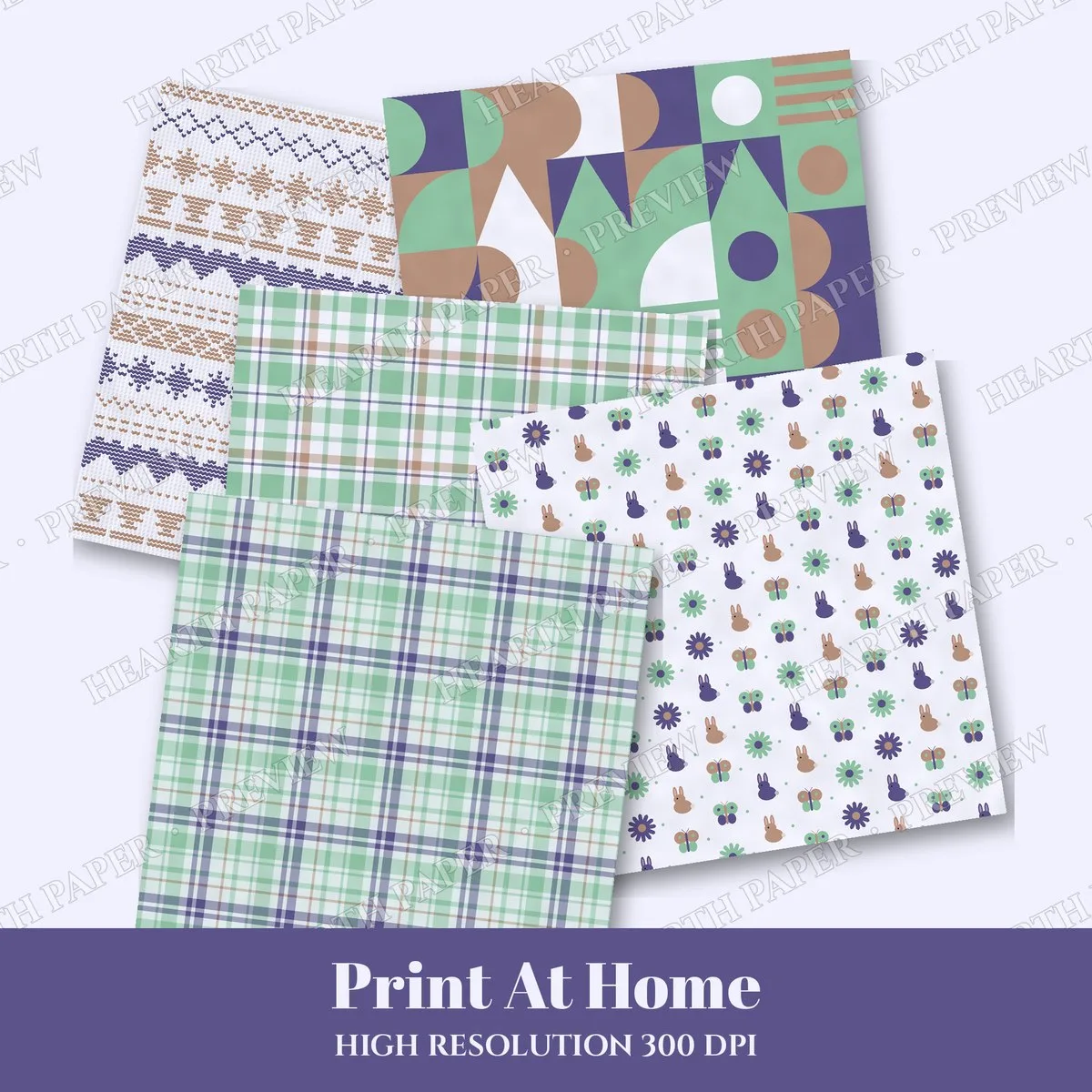Chiffon Prelude Digital Paper Pack preview 3