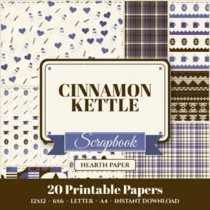 Cinnamon Kettle Digital Paper Pack cover