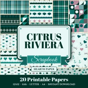 Citrus Riviera Digital Paper Pack cover