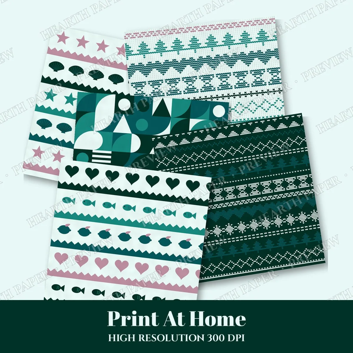 Citrus Riviera Digital Paper Pack preview 3