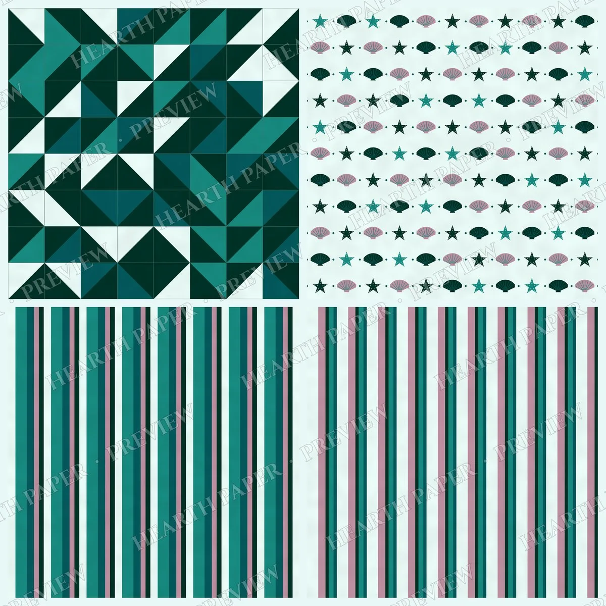 Citrus Riviera Digital Paper Pack preview 6