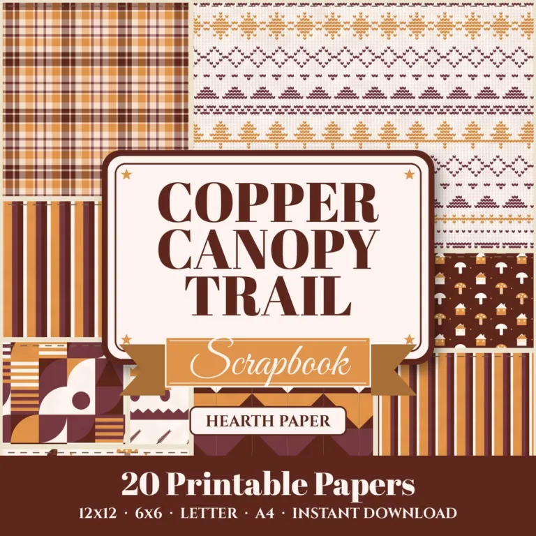 Copper Canopy Trail Digital Paper Pack cover