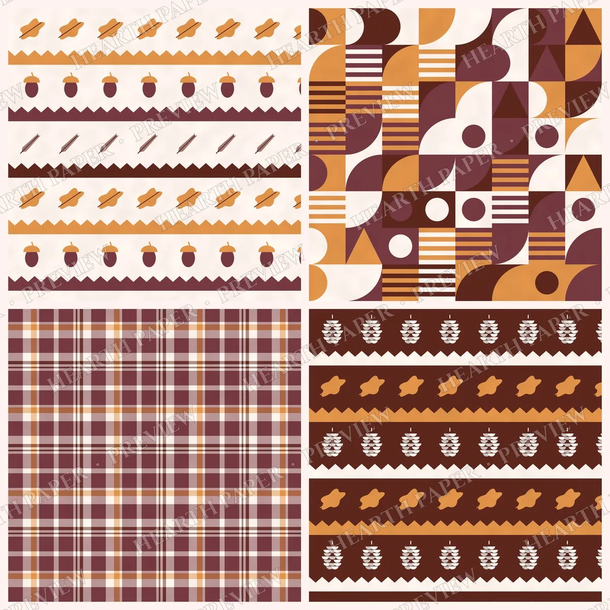 Copper Canopy Trail Digital Paper Pack preview 5