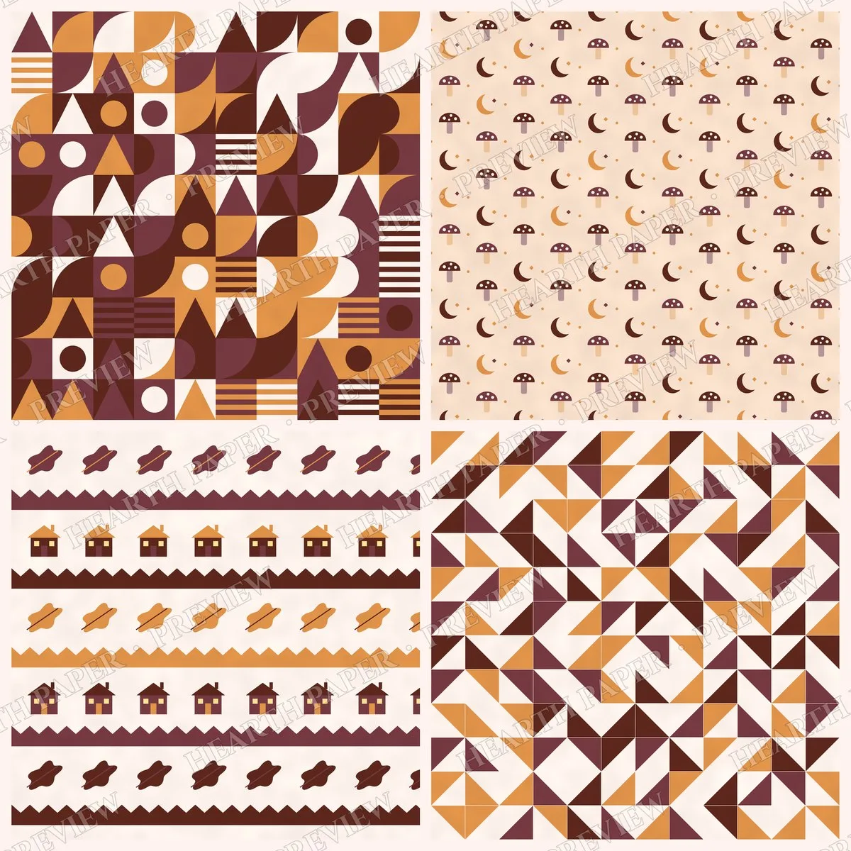 Copper Canopy Trail Digital Paper Pack preview 6