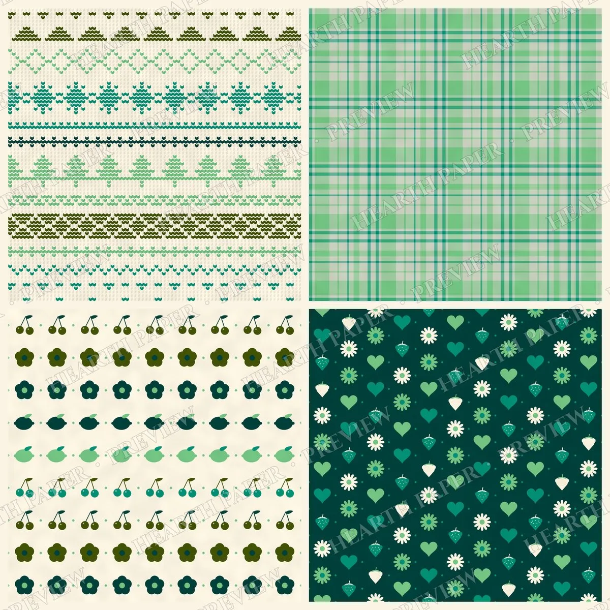 Copper Kettle Cafe Digital Paper Pack preview 6