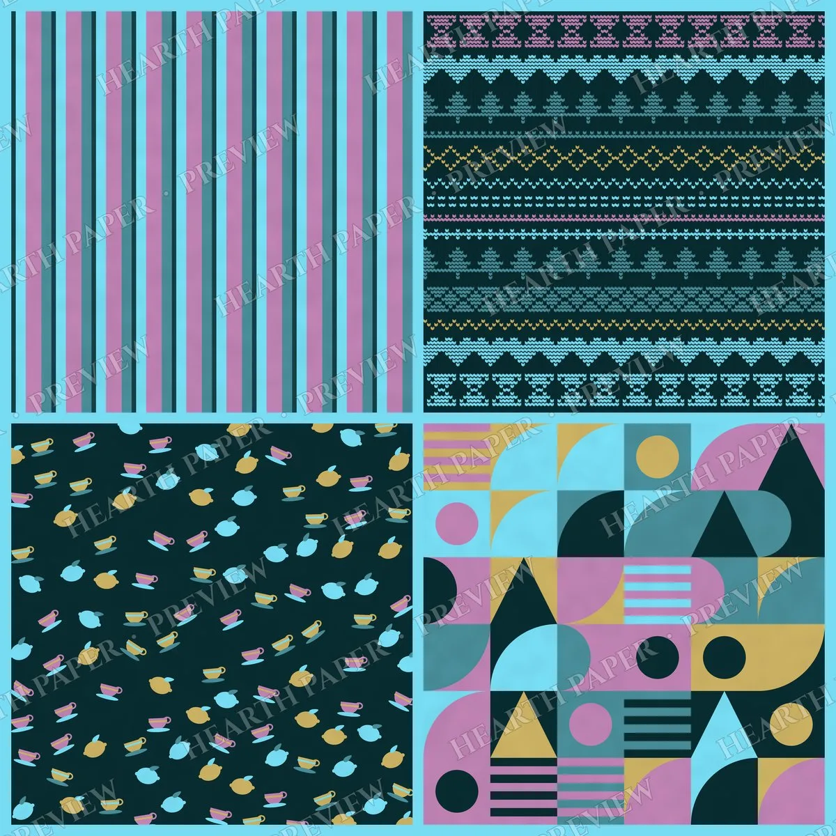 Cornflower Bakehouse Digital Paper Pack preview 6