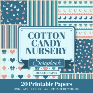 Cotton Candy Nursery Digital Paper Pack cover