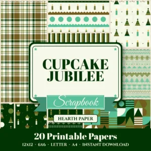 Cupcake Jubilee Digital Paper Pack cover