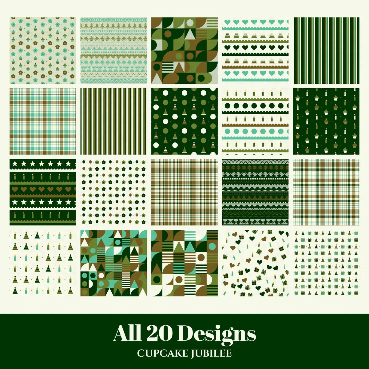 Cupcake Jubilee Digital Paper Pack preview 2