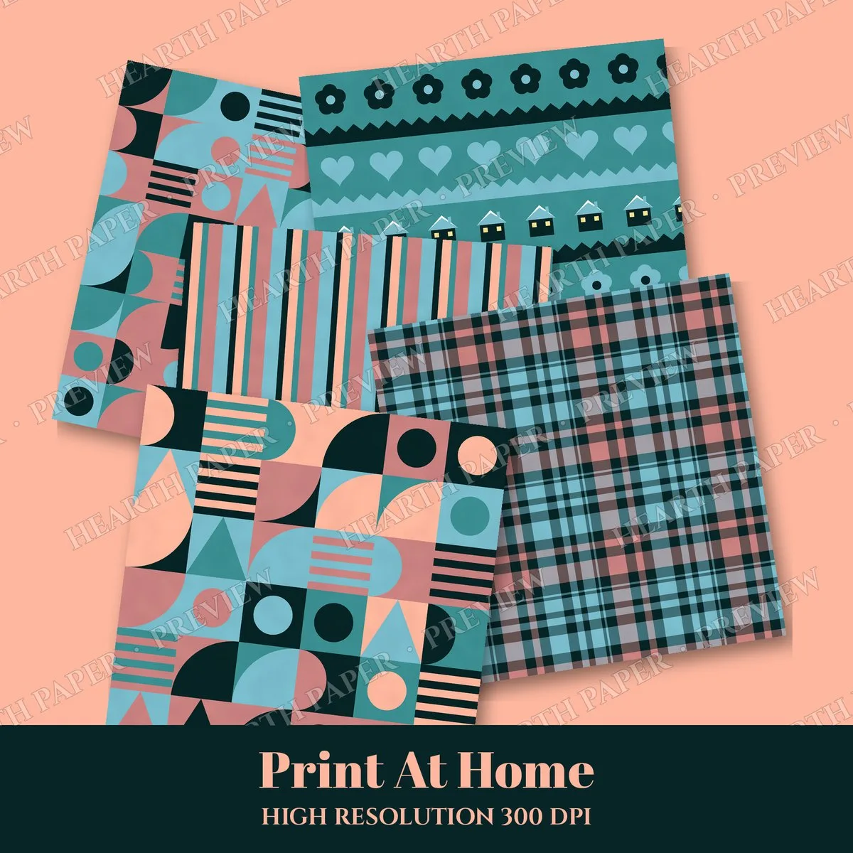 Curious Prowler Digital Paper Pack preview 3