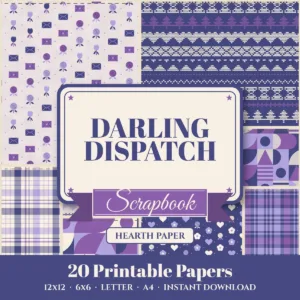 Darling Dispatch Digital Paper Pack cover