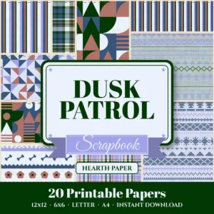 Dusk Patrol Digital Paper Pack cover