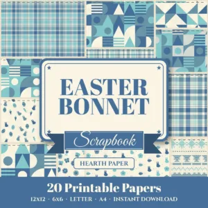 Easter Bonnet Digital Paper Pack cover