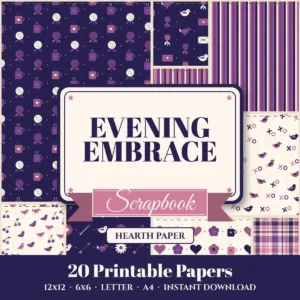 Evening Embrace Digital Paper Pack cover
