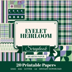 Eyelet Heirloom Digital Paper Pack cover