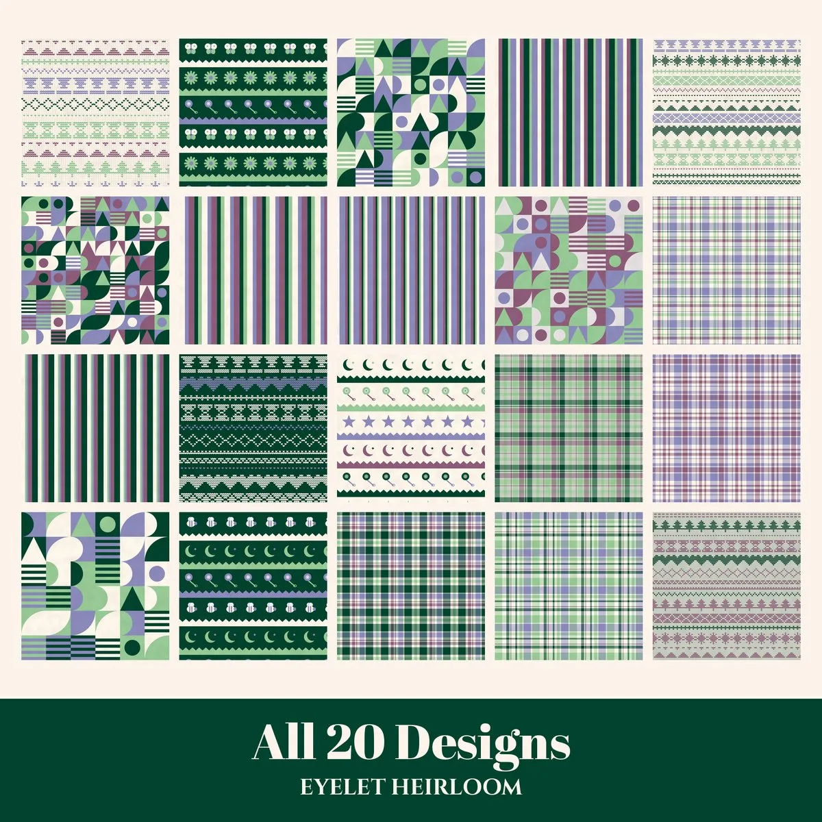 Eyelet Heirloom Digital Paper Pack preview 2