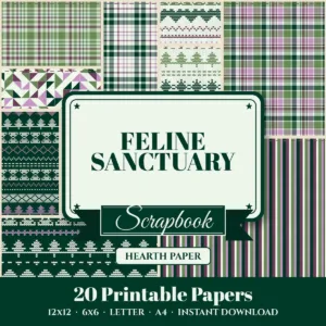 Feline Sanctuary Digital Paper Pack cover