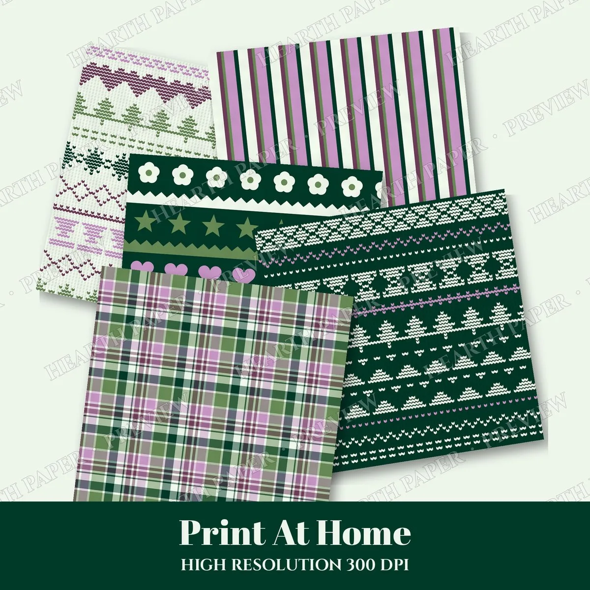 Feline Sanctuary Digital Paper Pack preview 3