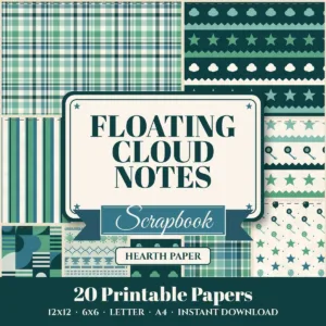 Floating Cloud Notes Digital Paper Pack cover