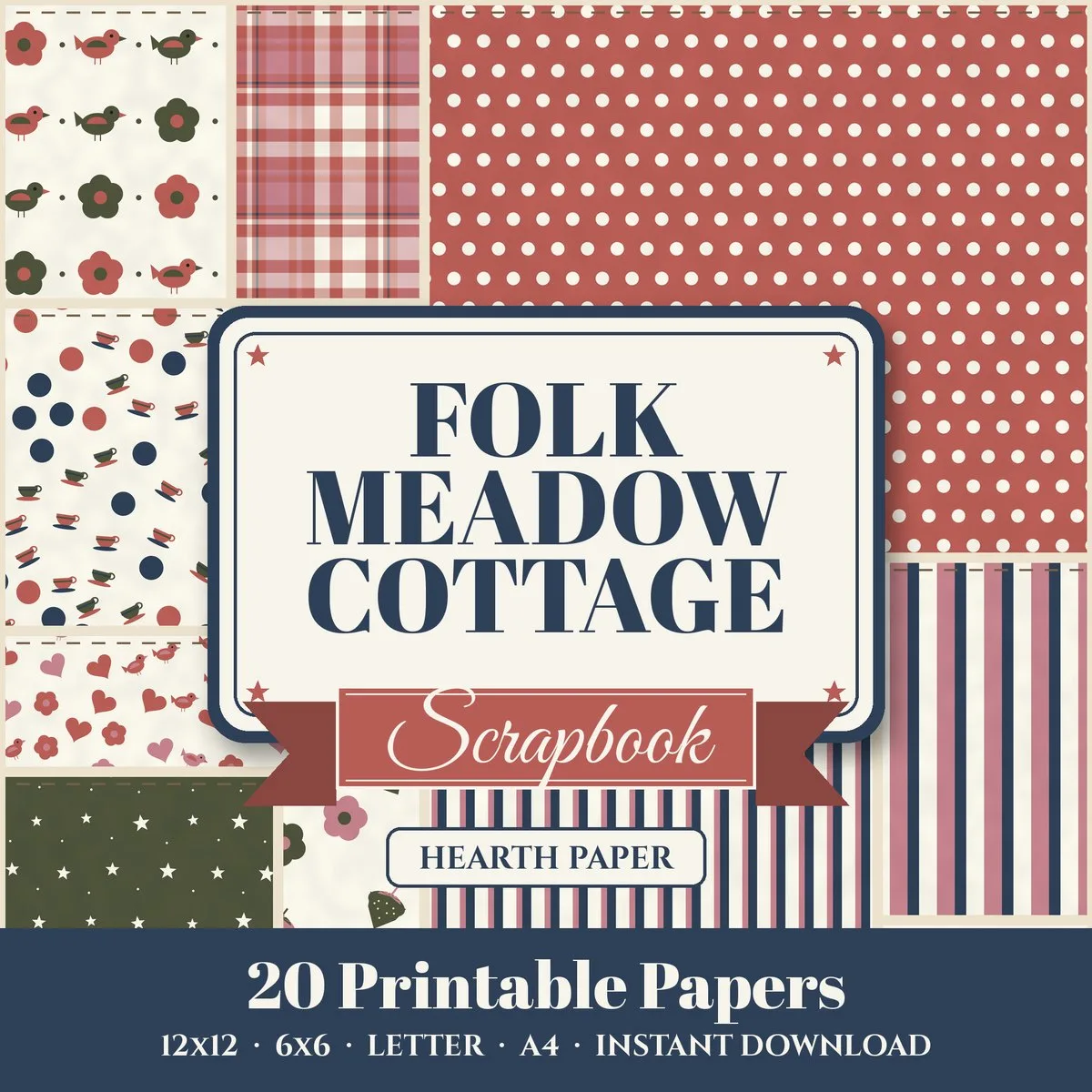 Handmade Cards With Printable Scrapbook Paper