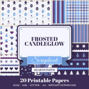 Frosted Candleglow Digital Paper Pack cover