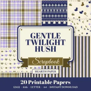 Gentle Twilight Hush Digital Paper Pack cover