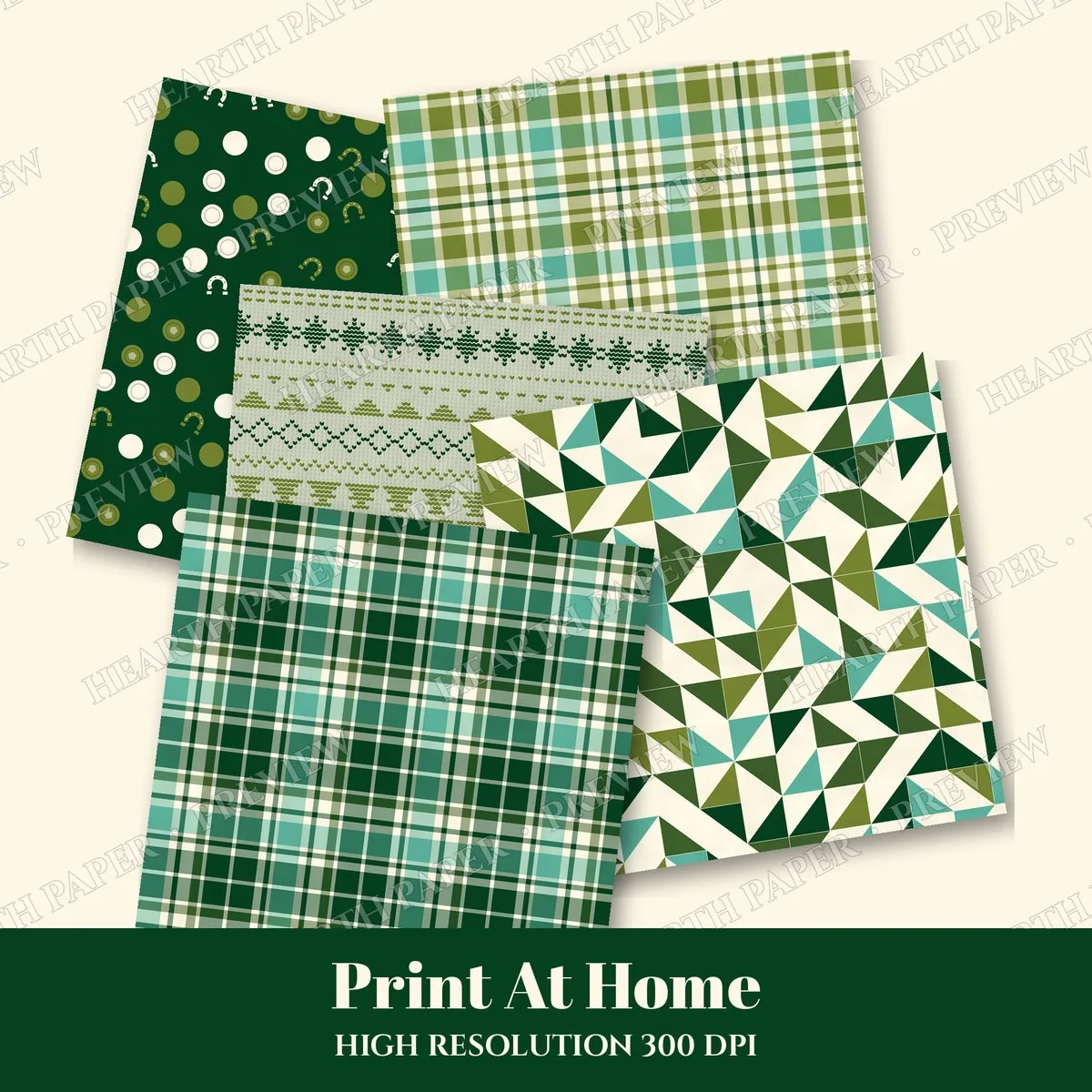 Gilded Horseshoe Digital Paper Pack preview 3