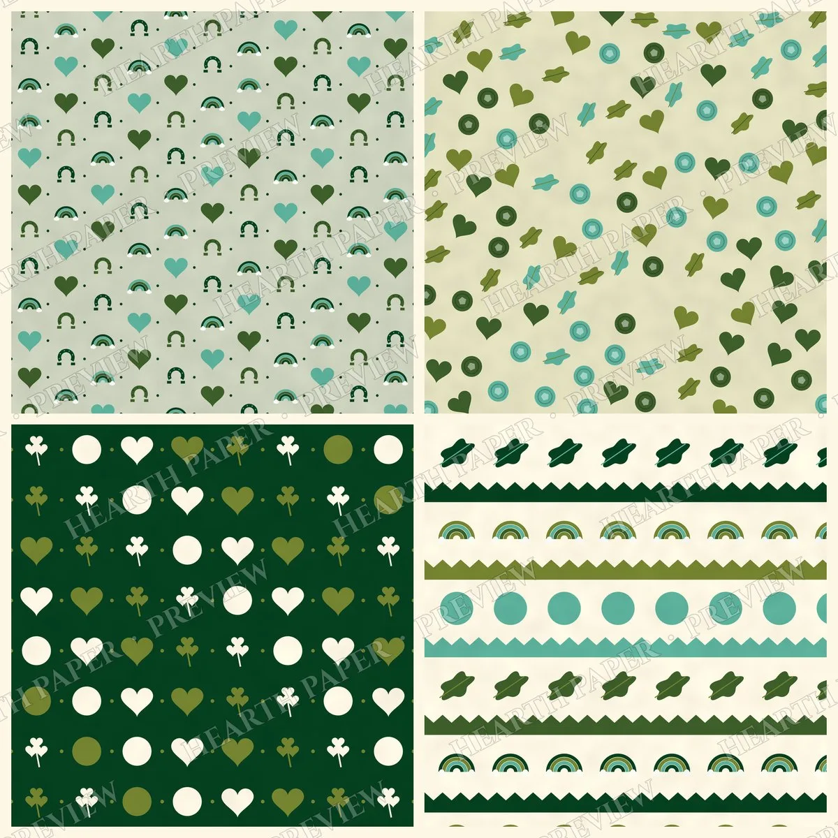 Gilded Horseshoe Digital Paper Pack preview 6