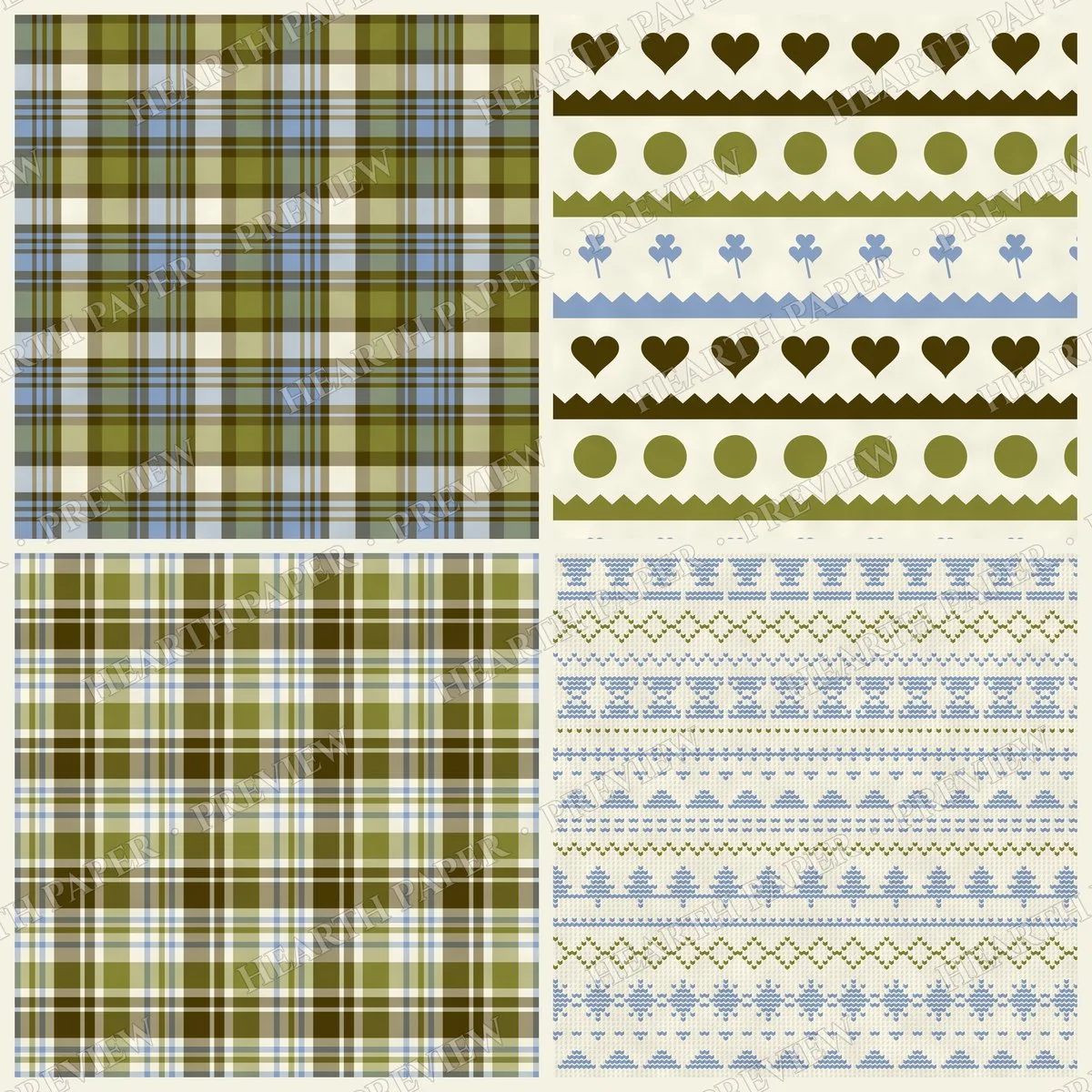 Golden Harp Digital Paper Pack preview 6