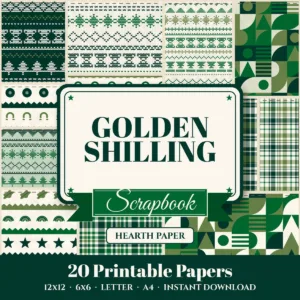 Golden Shilling Digital Paper Pack cover