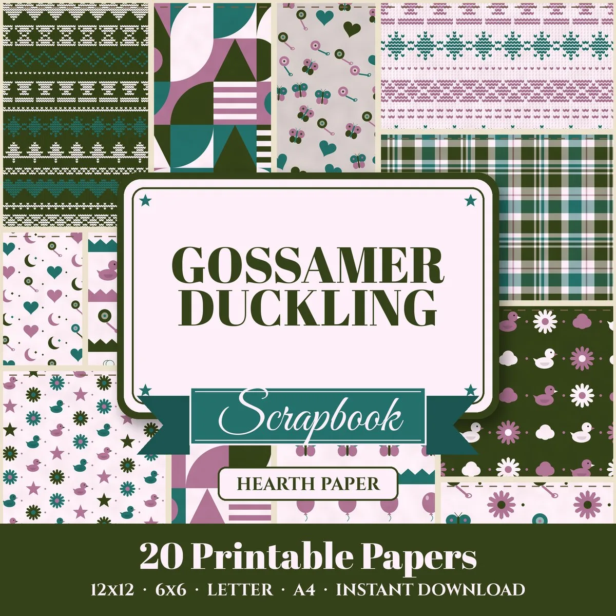 Gossamer Duckling Digital Paper Pack cover