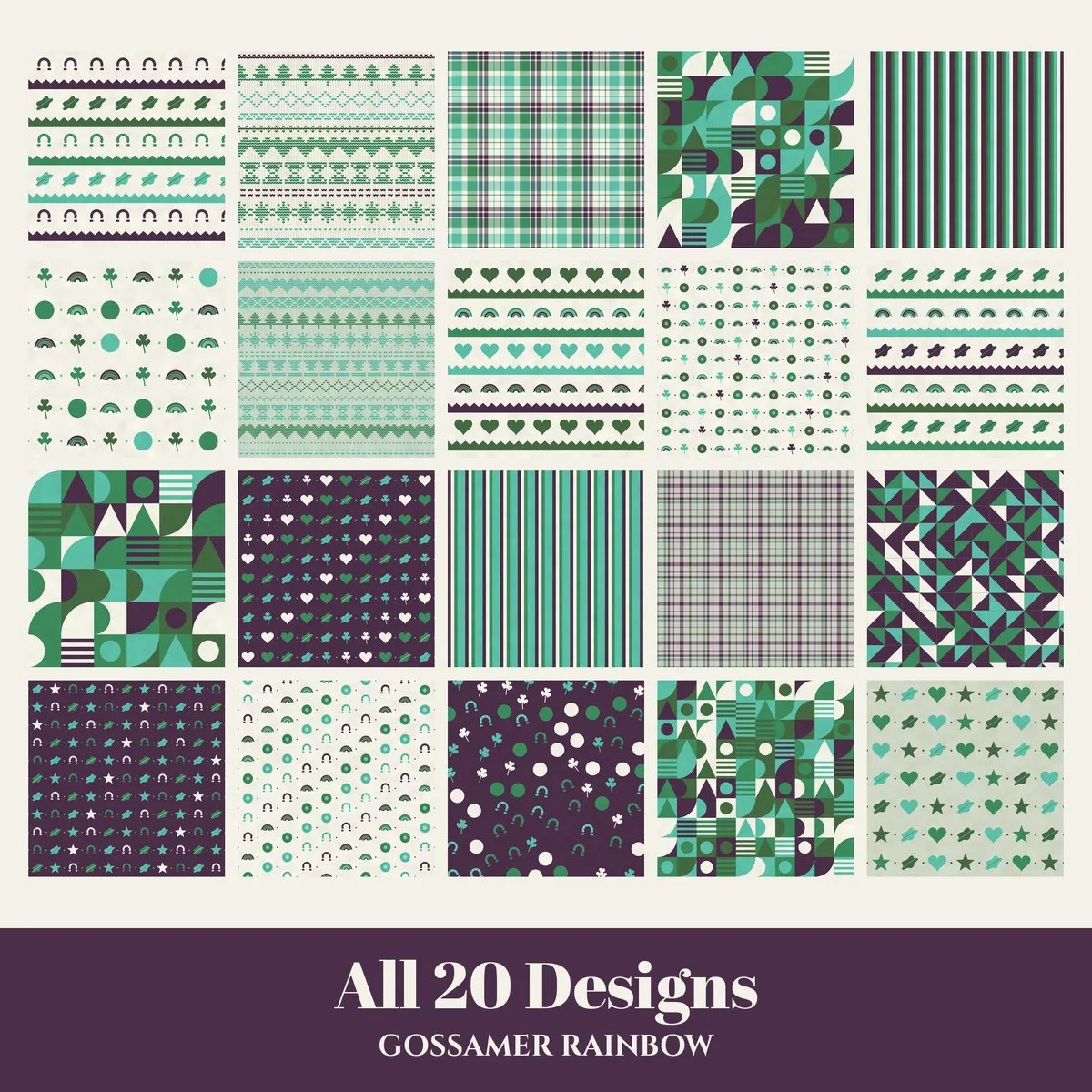 Gossamer Rainbow Digital Paper Pack preview 2